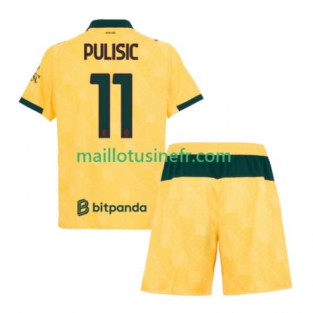 Maillot de Foot AC Milan Christian Pulisic 11 Troisième 2025-26 - Enfant